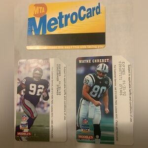 NYC NFL Collectible MetroCards(limited Edition)